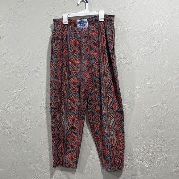 International baggyz vintage abstract straight leg pants size small